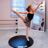 dot2dance AUTHENTIC Marley Portable Dance Floor Multi-Use with Gym Mat Back, 4 Sizes, 2 Colors