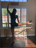 Ballet Barre, Free Standing Frame, WITH Adjustable Single or Double-Solid Wood Barres - Dazzled-distributors