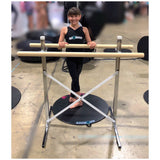 Ballet Barre, Free Standing Frame, WITH Adjustable Single or Double-Solid Wood Barres - Dazzled-distributors
