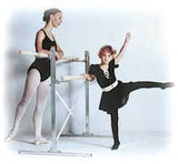 Ballet Barre, Free Standing Frame, WITH Adjustable Single or Double-Solid Wood Barres - Dazzled-distributors