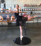 dot2dance AUTHENTIC Marley Portable Dance Floor Multi-Use with Gym Mat Back, 4 Sizes, 2 Colors