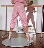 dot2dance AUTHENTIC Marley Portable Dance Floor Multi-Use with Gym Mat Back, 4 Sizes, 2 Colors