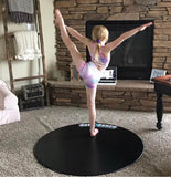 dot2dance AUTHENTIC Marley Portable Dance Floor Multi-Use with Gym Mat Back, 4 Sizes, 2 Colors