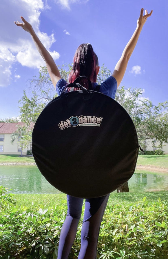 dot2dance Backpack - Travel Tote Bag,  3-in-1 Converting Carry Case, Shoulder Strap Cross Body